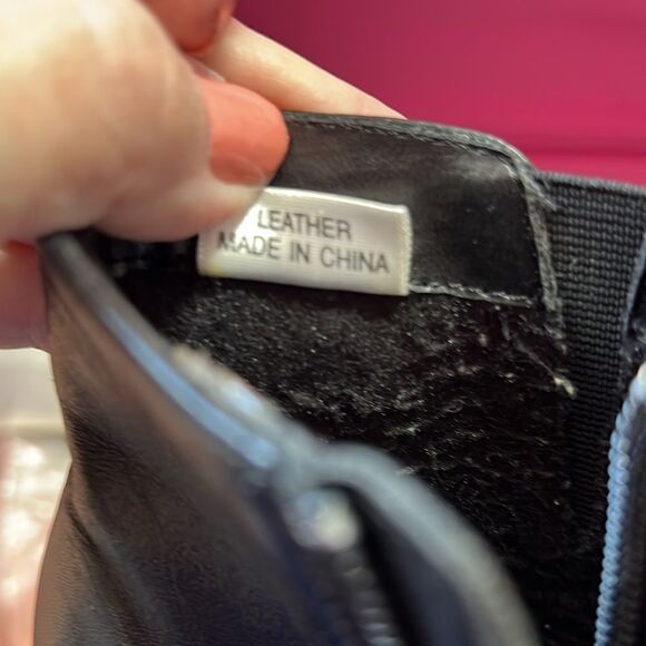 Borelli Diane Black Leather Ankle Boot Size 9 - Picture 9 of 11